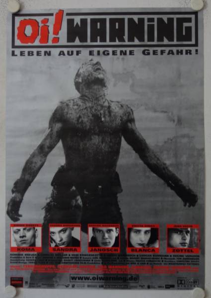 Oi! Warning original release german movie poster